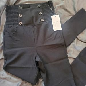 Unique Vintage High waist Quinn Black skinny pants